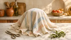Vecchi asciugamani in cucina: l’idea furba per coprire gli elettrodomestici senza spendere